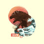 Kaiju Edo-none polyester shower curtain-dandingeroz