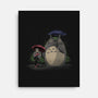 My Neighbor Meme-none stretched canvas-dandingeroz