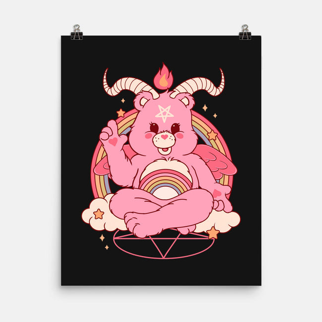 Bearphomet-none matte poster-Thiago Correa