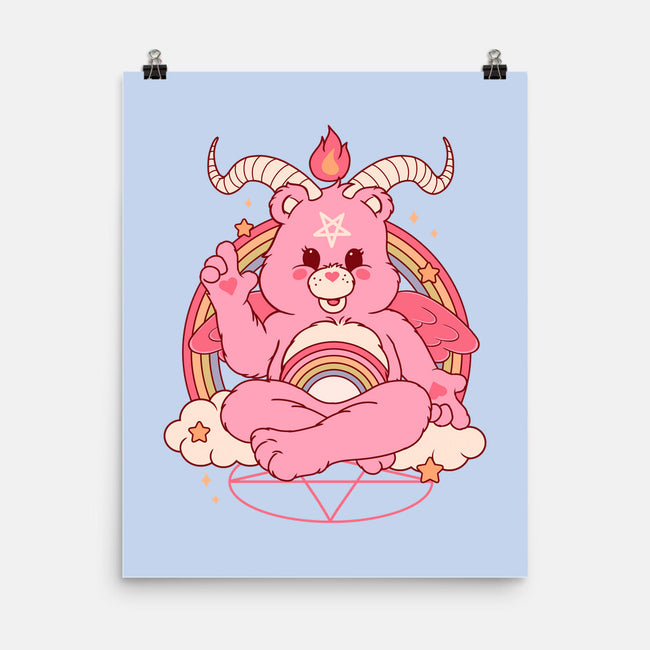 Bearphomet-none matte poster-Thiago Correa