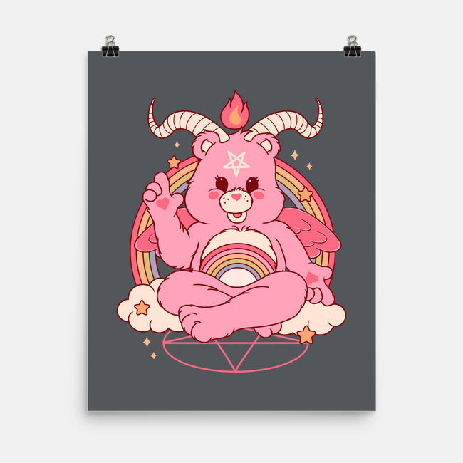 Bearphomet-none matte poster-Thiago Correa