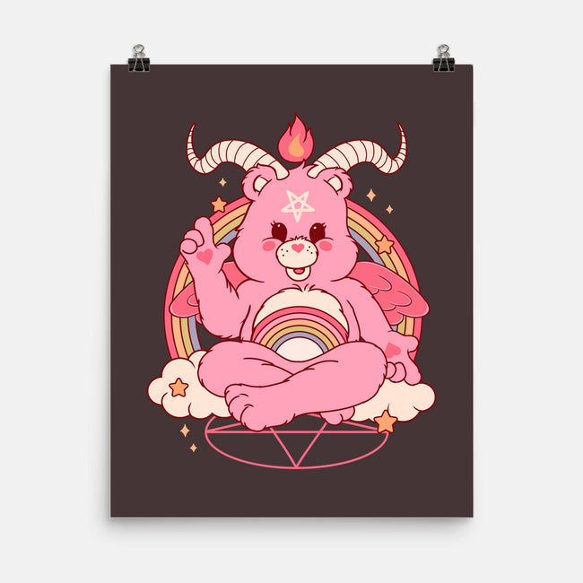 Bearphomet-none matte poster-Thiago Correa