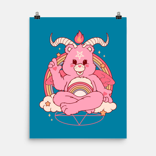 Bearphomet-none matte poster-Thiago Correa