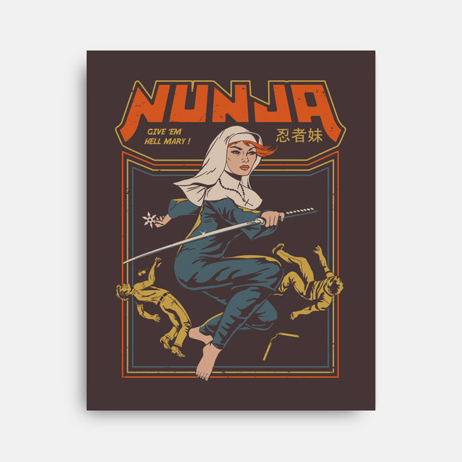 Nunja-none stretched canvas-gloopz