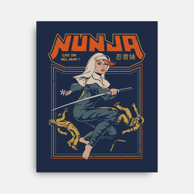 Nunja-none stretched canvas-gloopz