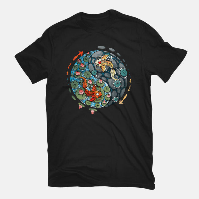 Yin Yang Koi-mens basic tee-Vallina84