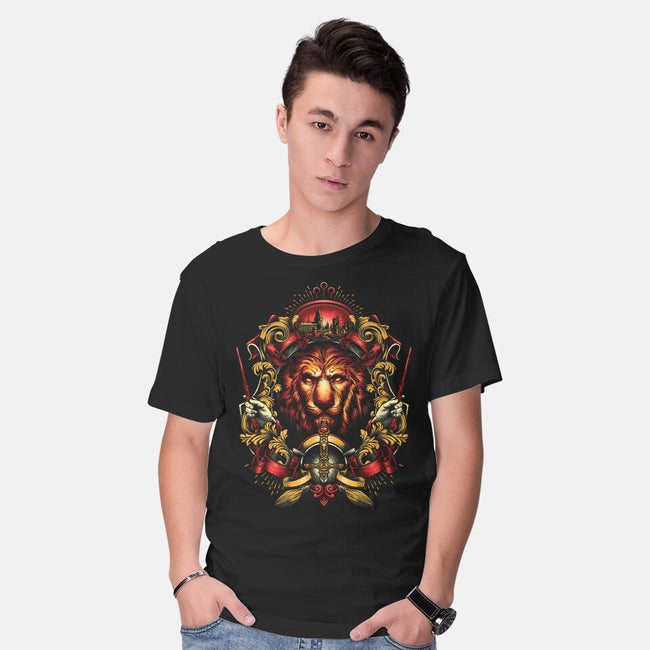 House of the Brave-mens basic tee-glitchygorilla