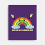 We're All Gonna Die-none stretched canvas-benyamine12