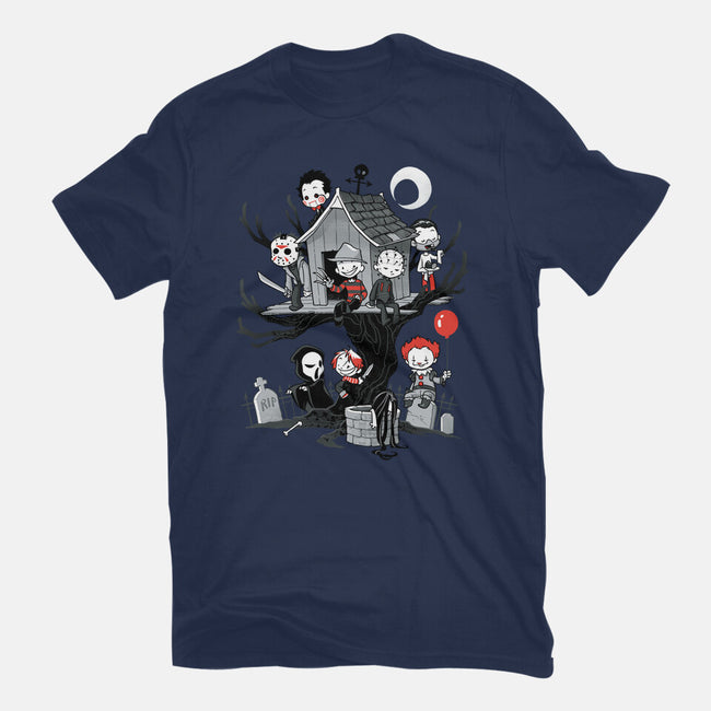 Horror Tree House-unisex basic tee-DoOomcat