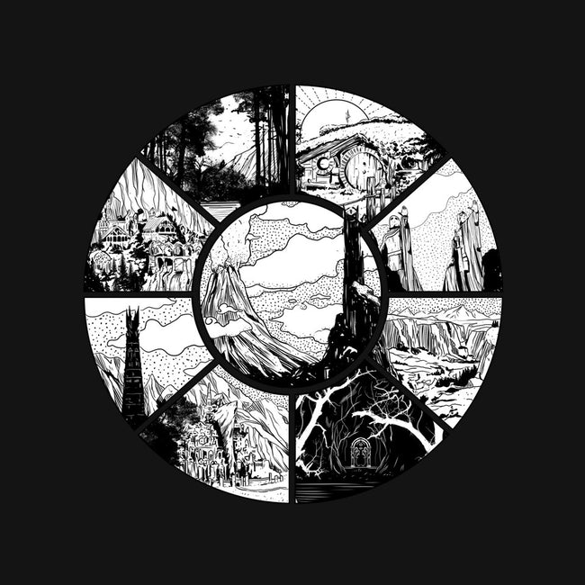 Middle Earth-none non-removable cover w insert throw pillow-fanfabio