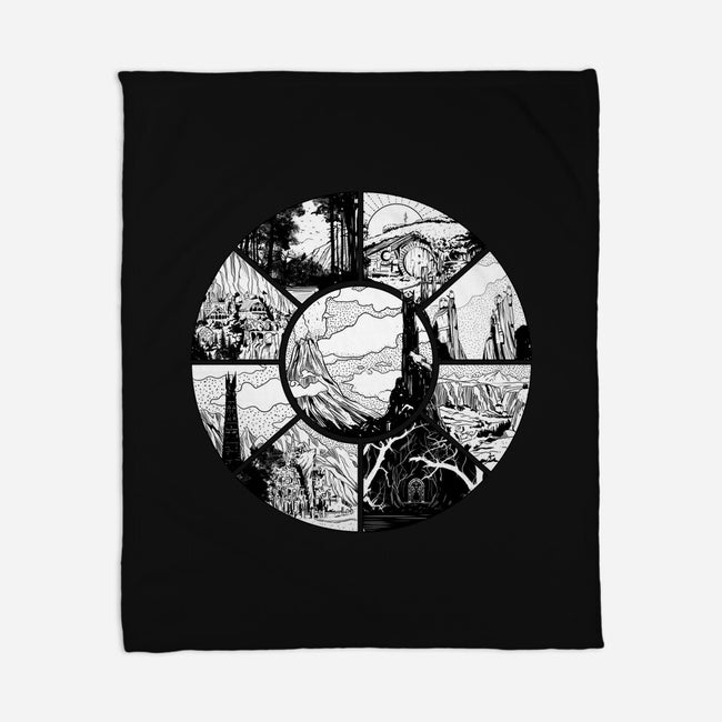 Middle Earth-none fleece blanket-fanfabio