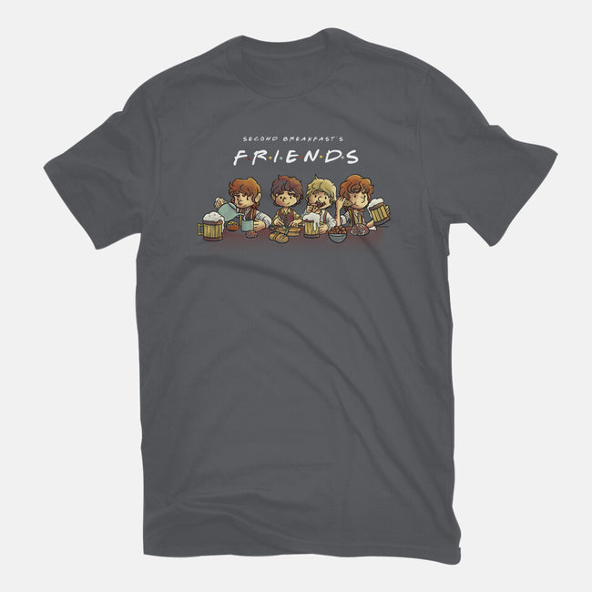 Second Breakfast Friends-womens fitted tee-fanfabio