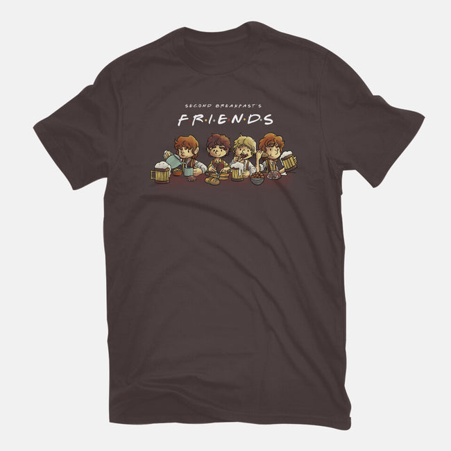Second Breakfast Friends-mens basic tee-fanfabio