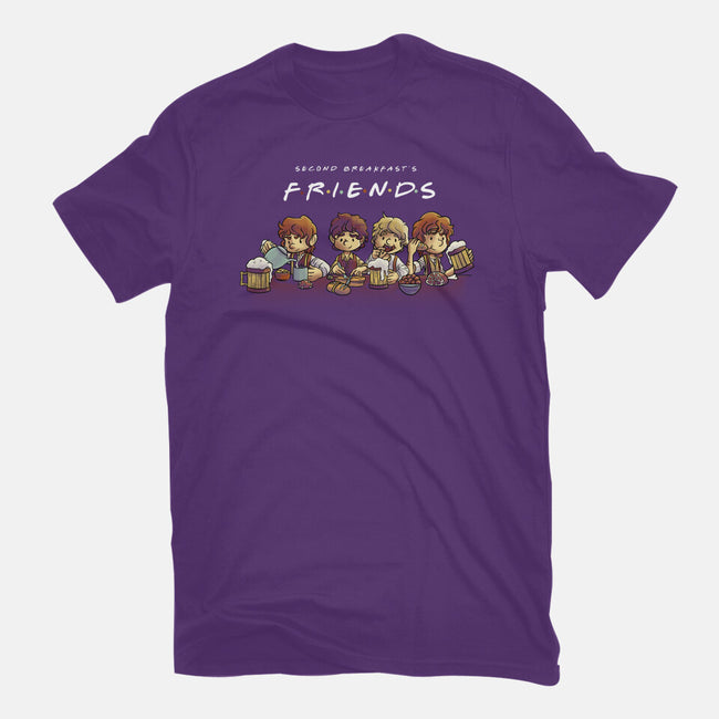 Second Breakfast Friends-mens basic tee-fanfabio