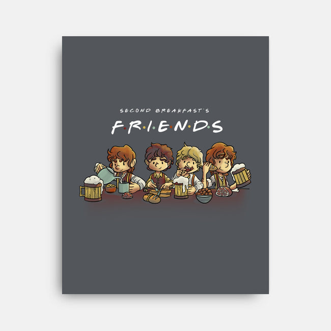 Second Breakfast Friends-none stretched canvas-fanfabio