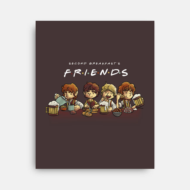 Second Breakfast Friends-none stretched canvas-fanfabio