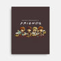 Second Breakfast Friends-none stretched canvas-fanfabio