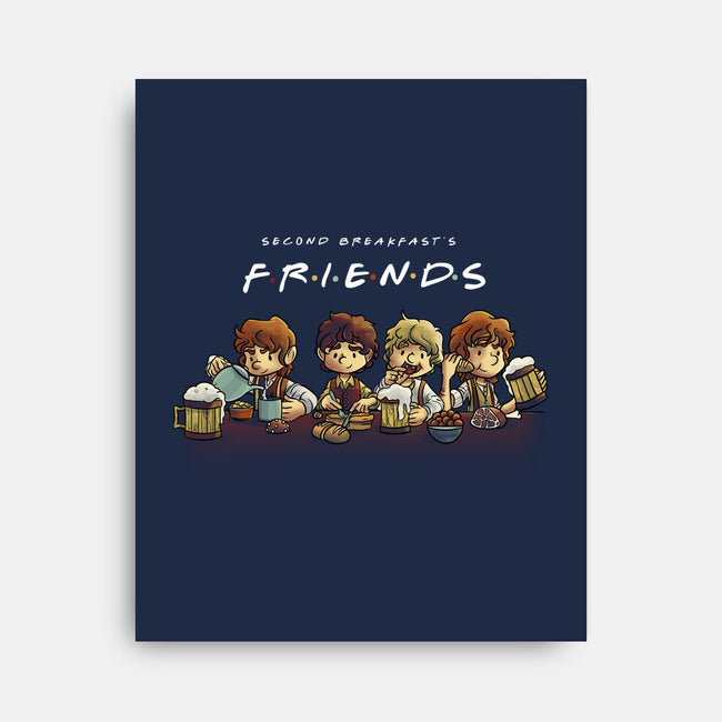 Second Breakfast Friends-none stretched canvas-fanfabio