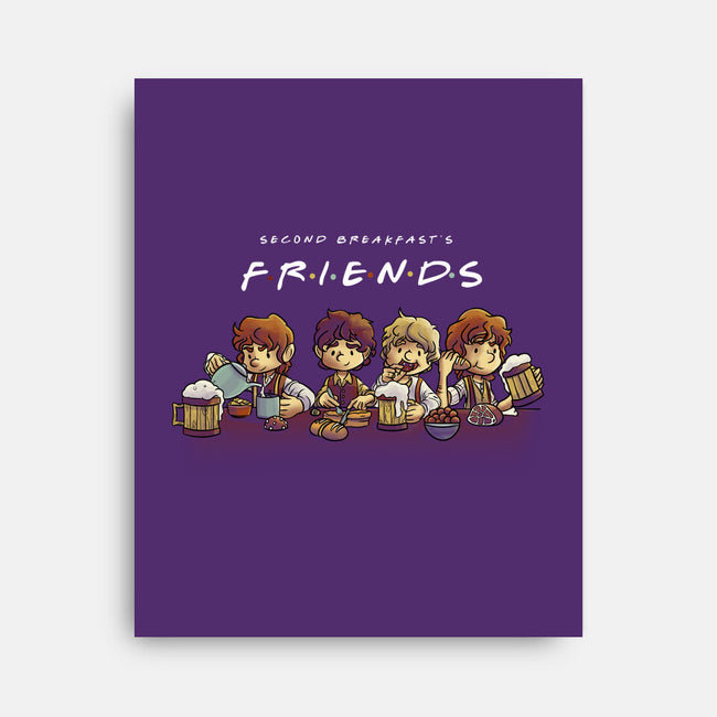Second Breakfast Friends-none stretched canvas-fanfabio