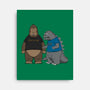 Stupid Kaiju-none stretched canvas-pigboom
