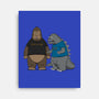 Stupid Kaiju-none stretched canvas-pigboom