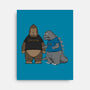 Stupid Kaiju-none stretched canvas-pigboom