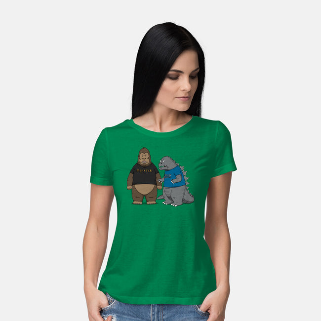 Stupid Kaiju-womens basic tee-pigboom
