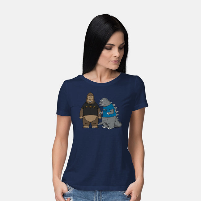Stupid Kaiju-womens basic tee-pigboom