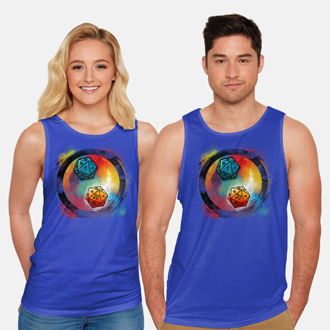 Yin Yang Dice-unisex basic tank-Vallina84