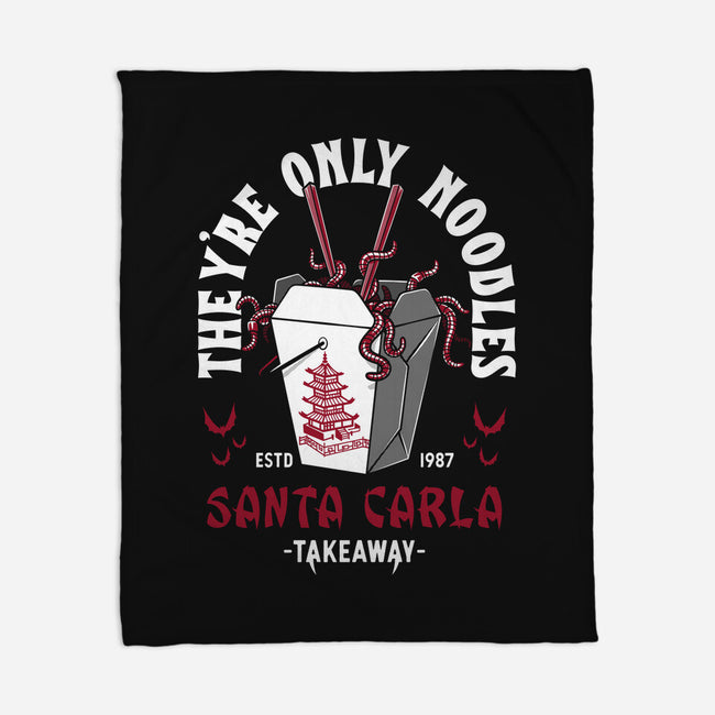 They're Only Noodles-none fleece blanket-Nemons