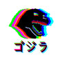 Glitchzilla-none matte poster-Rogelio