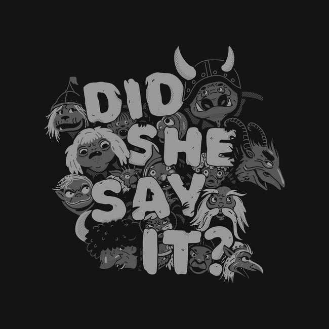 Did She Say It?-none basic tote-8BitHobo