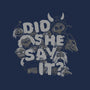 Did She Say It?-mens basic tee-8BitHobo