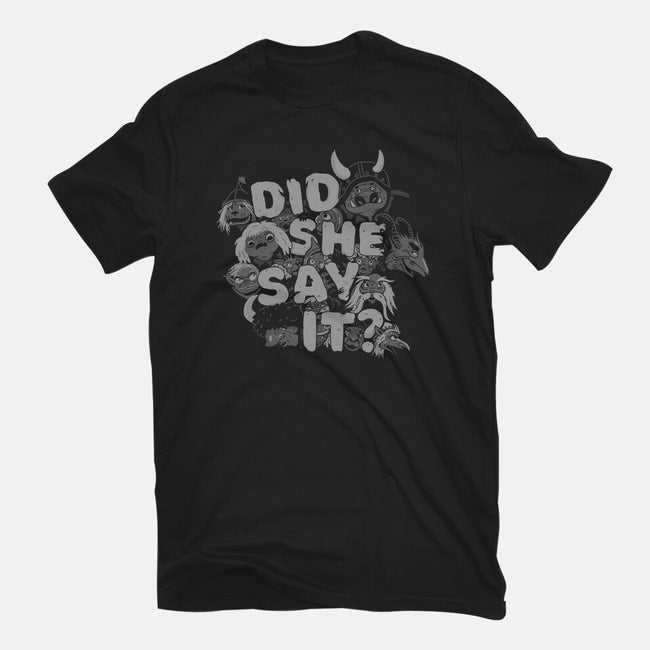 Did She Say It?-mens long sleeved tee-8BitHobo