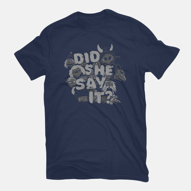 Did She Say It?-mens long sleeved tee-8BitHobo