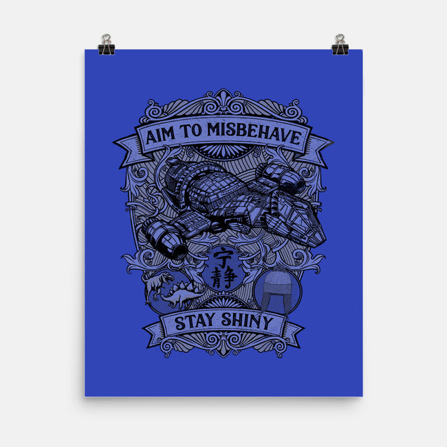Aim to Misbehave-none matte poster-kg07