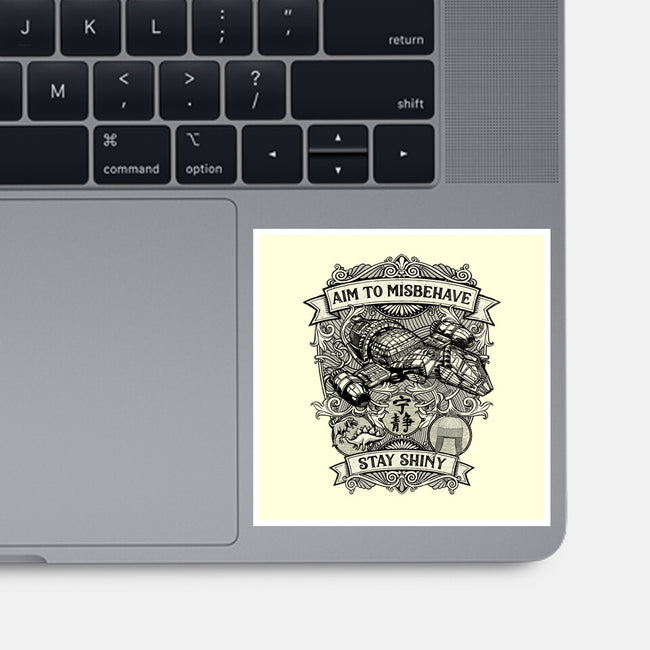 Aim to Misbehave-none glossy sticker-kg07