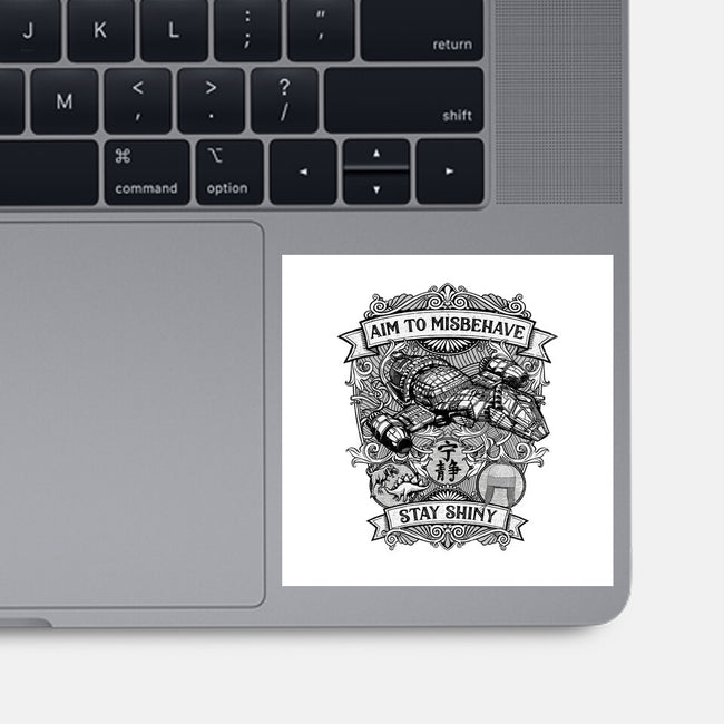 Aim to Misbehave-none glossy sticker-kg07