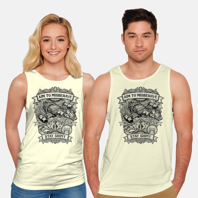 Aim to Misbehave-unisex basic tank-kg07
