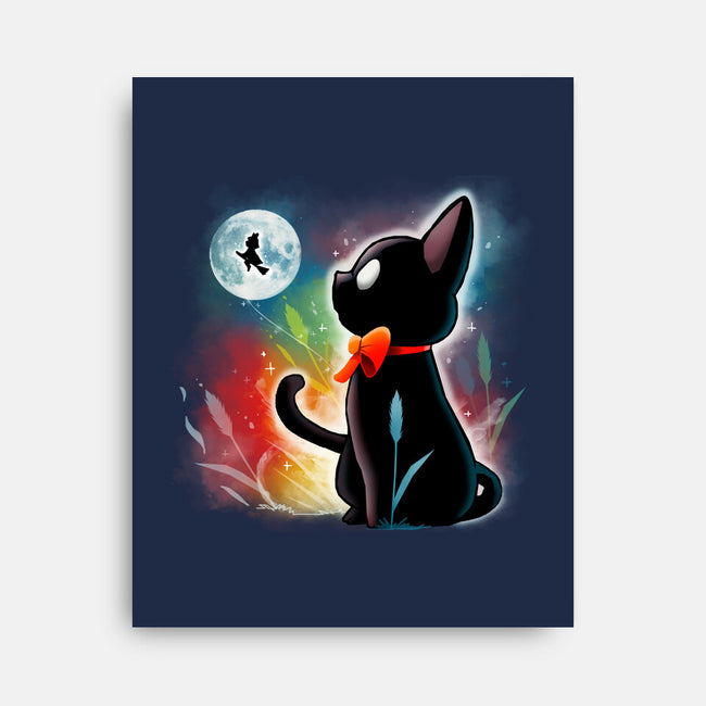 Witched Cat-none stretched canvas-Vallina84