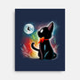 Witched Cat-none stretched canvas-Vallina84
