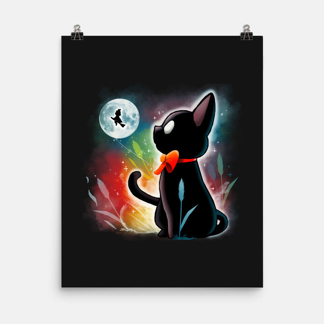 Witched Cat-none matte poster-Vallina84