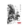 Xenomorphs Invasion Sumi-E-unisex basic tee-DrMonekers