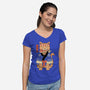 Sushi Meowster!-womens v-neck tee-vp021