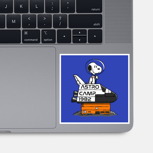 Astro Camp-none glossy sticker-doodletoots