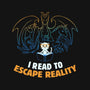 I Read to Escape Reality-none non-removable cover w insert throw pillow-koalastudio