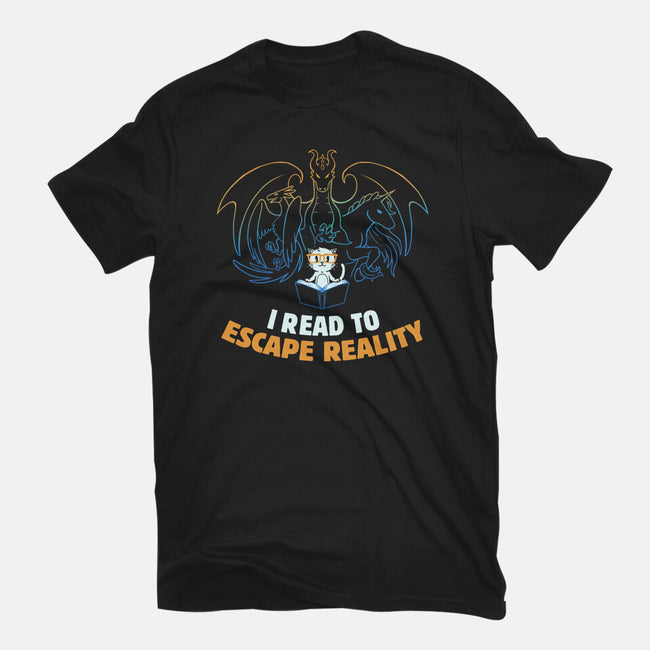 I Read to Escape Reality-mens heavyweight tee-koalastudio
