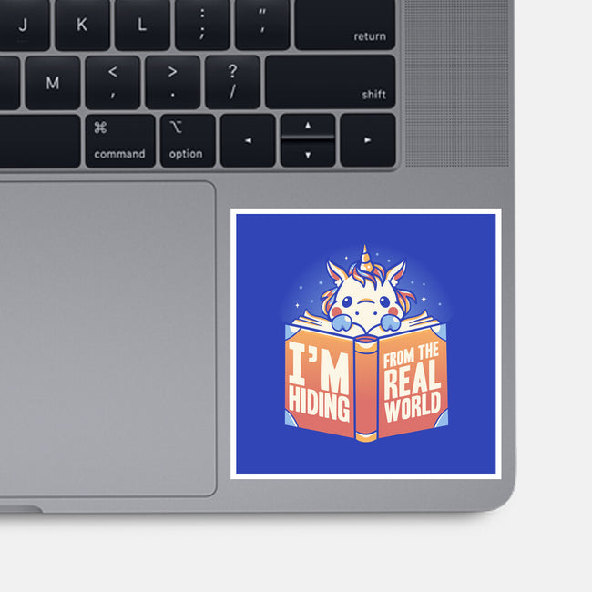 Hiding From the Real World-none glossy sticker-koalastudio