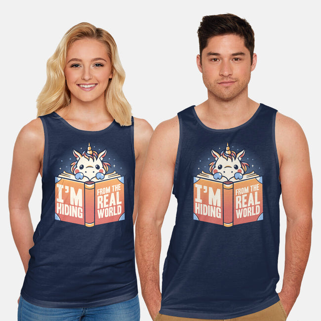 Hiding From the Real World-unisex basic tank-koalastudio