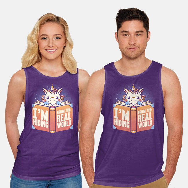 Hiding From the Real World-unisex basic tank-koalastudio